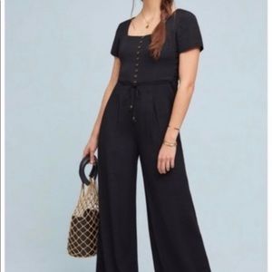 Mauve by Anthropology black Jumpsuit